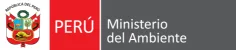 Logotipo oficial del Ministerio del Ambiente del Perú, con el escudo nacional.