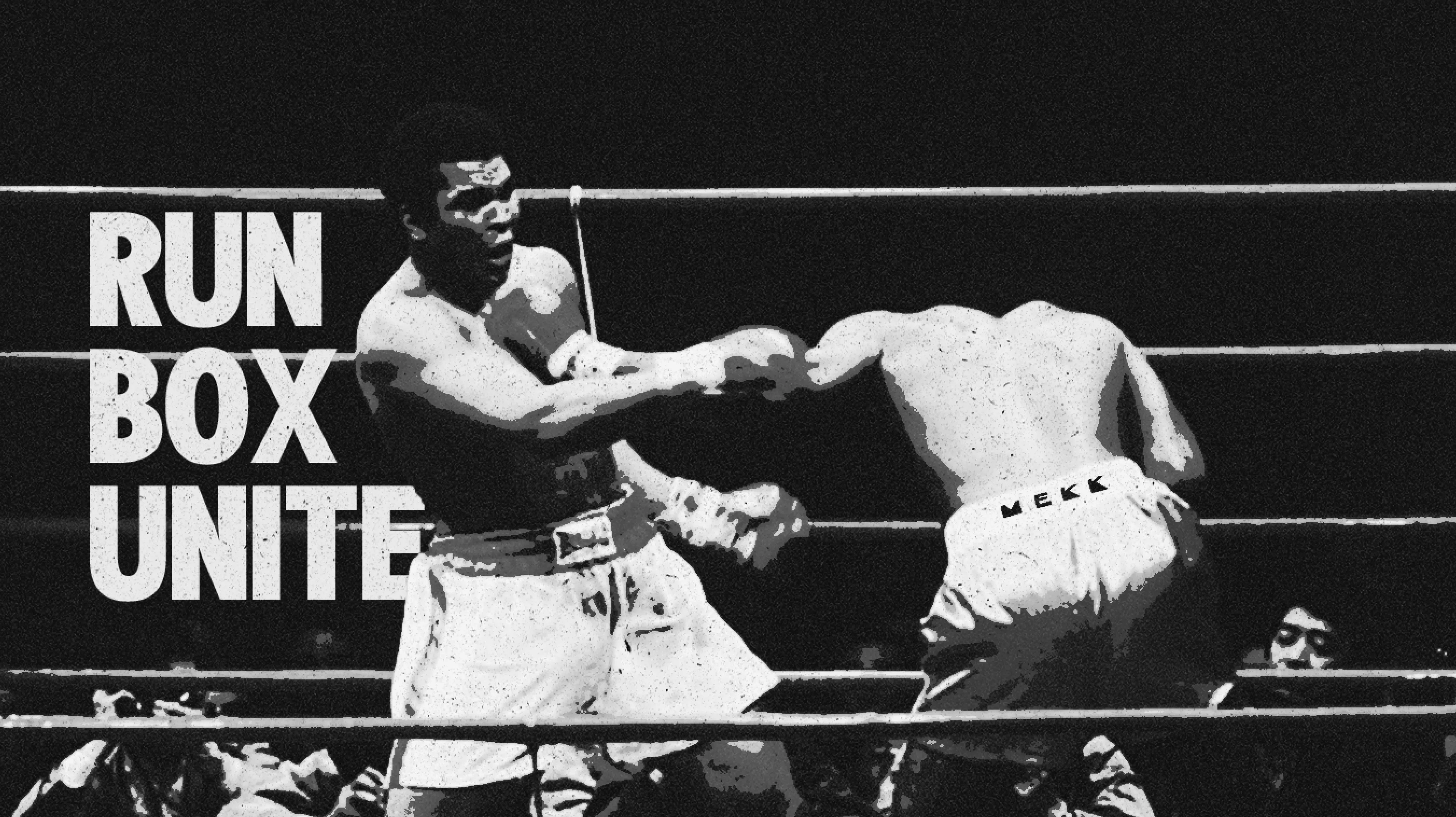 Boxing Graphic with MEKK logo.