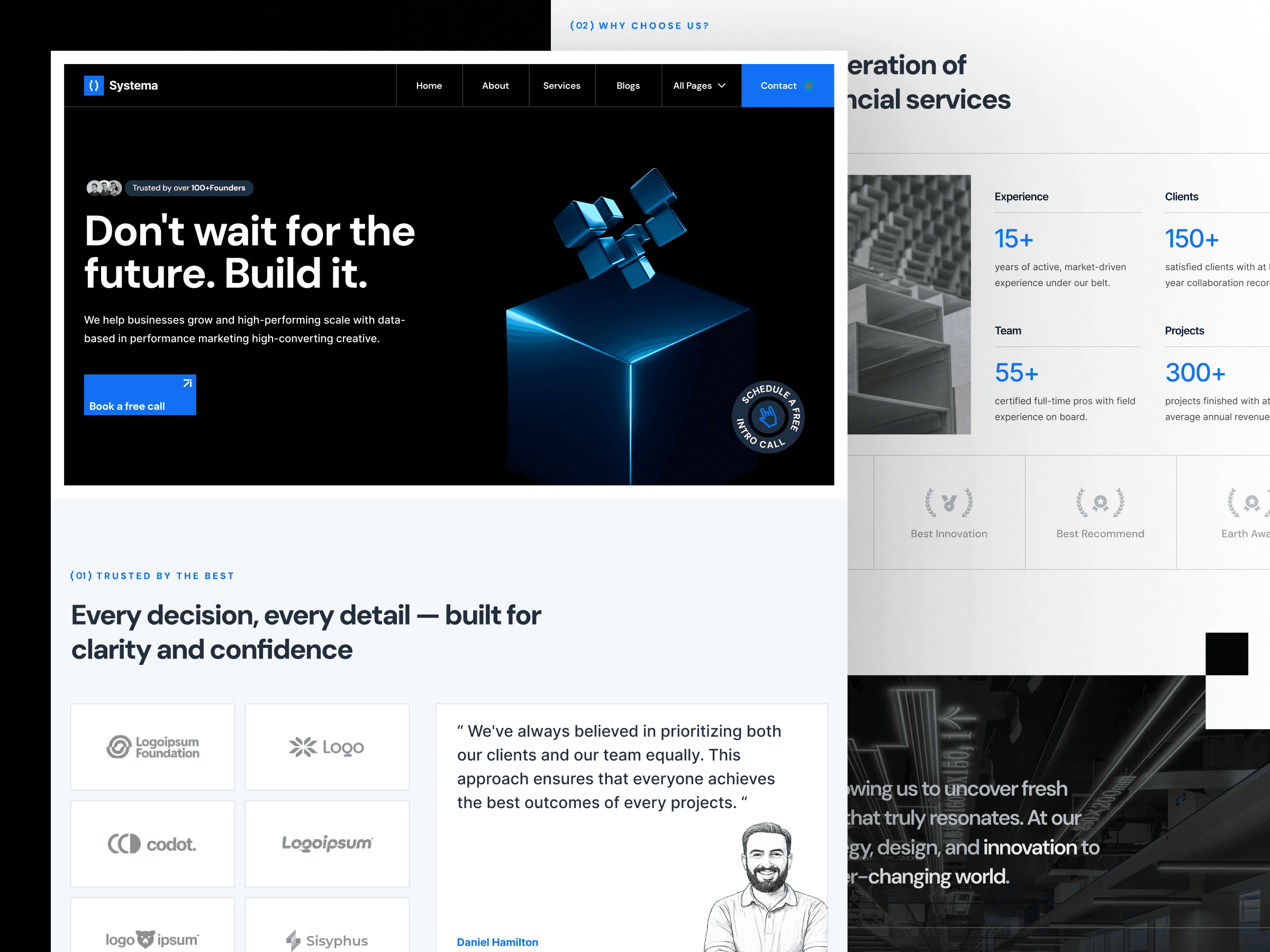framer tech business template