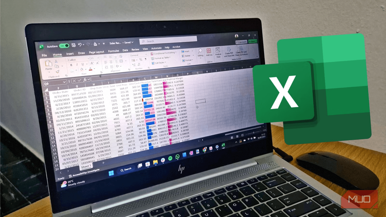 Laptop displaying a Microsoft Excel spreadsheet - How to Automate Google Sheets