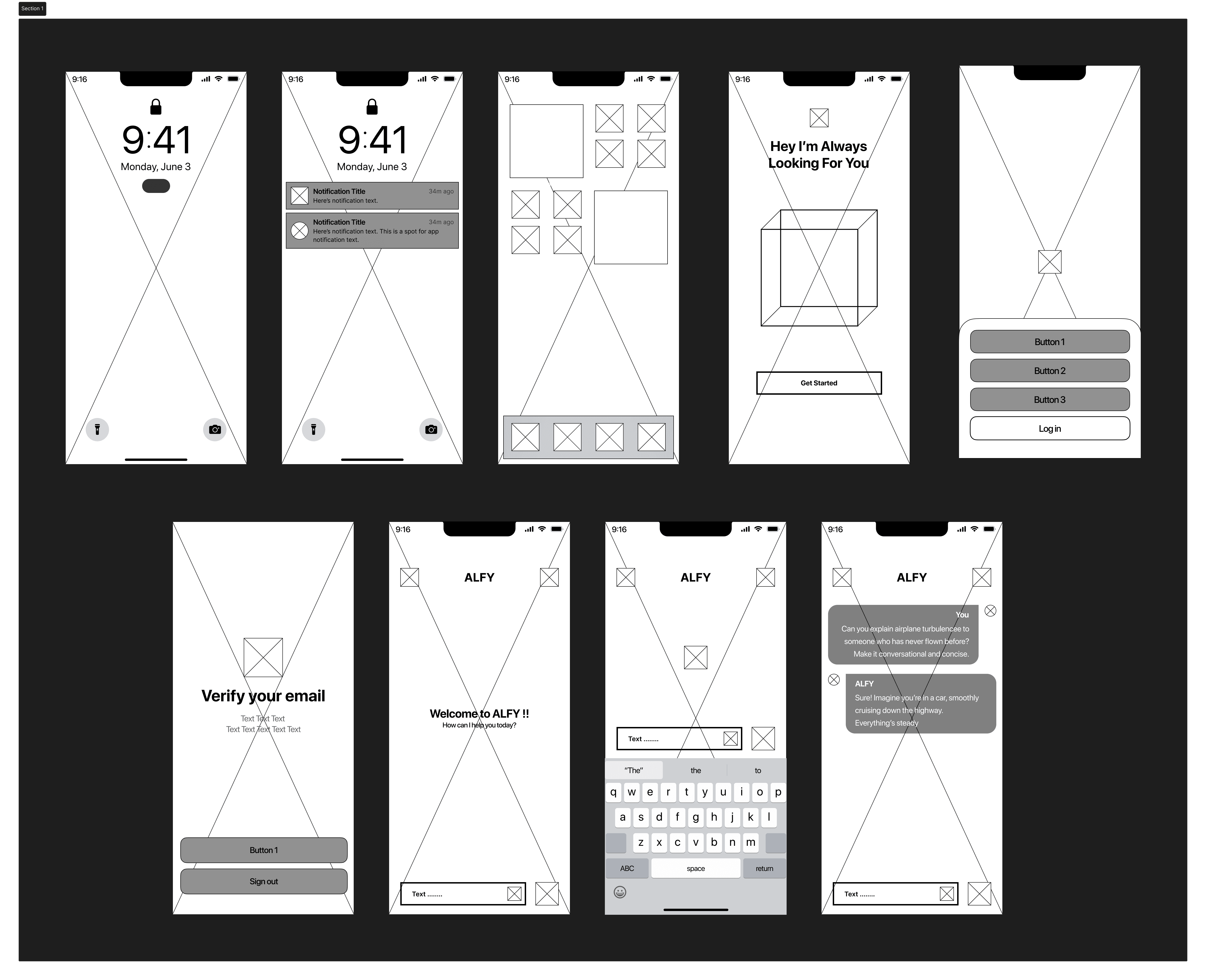ALFY Wireframe