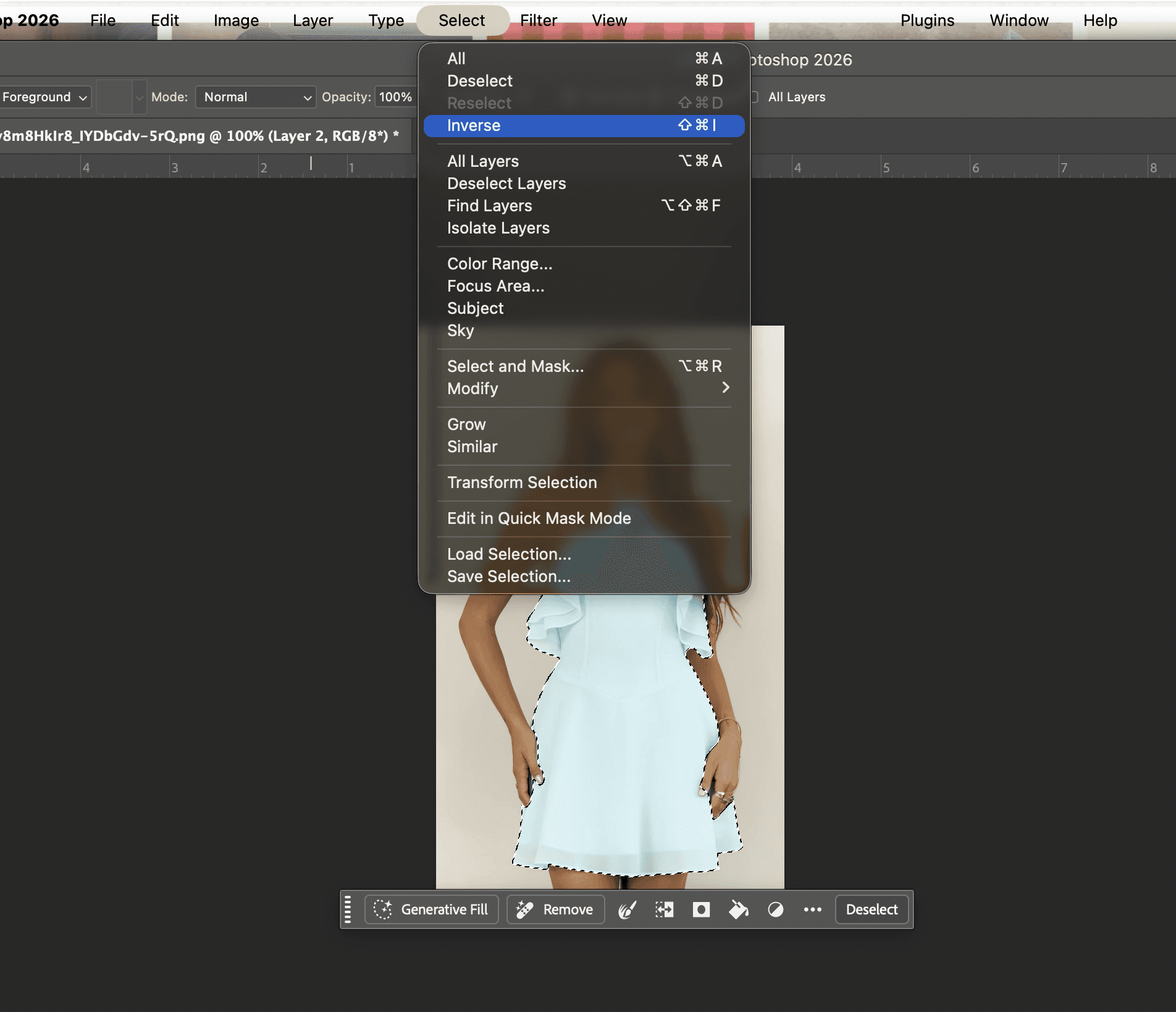 inverse recolor photoshop