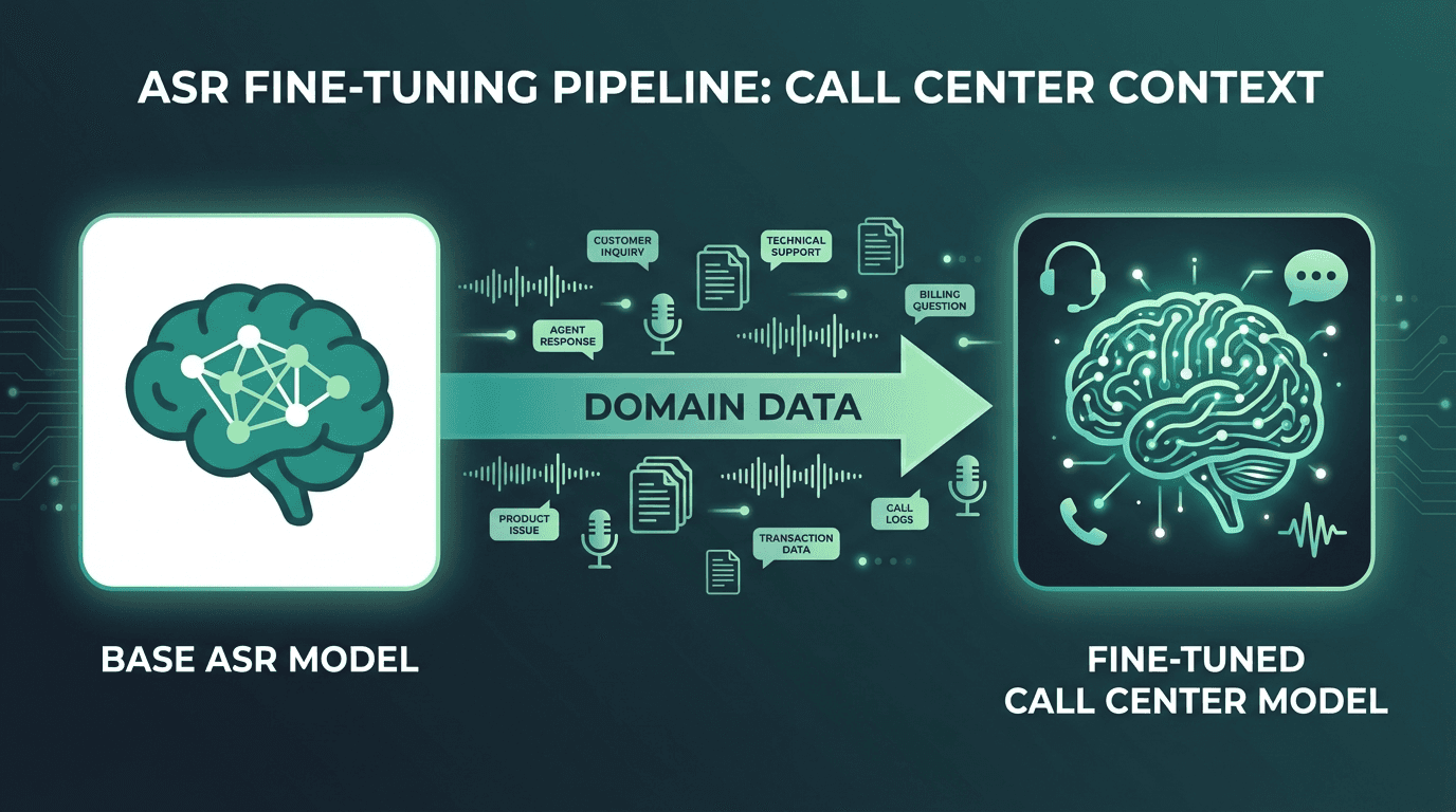 Domain adaptation and ASR fine-tuning for call centers using business-specific language and audio data