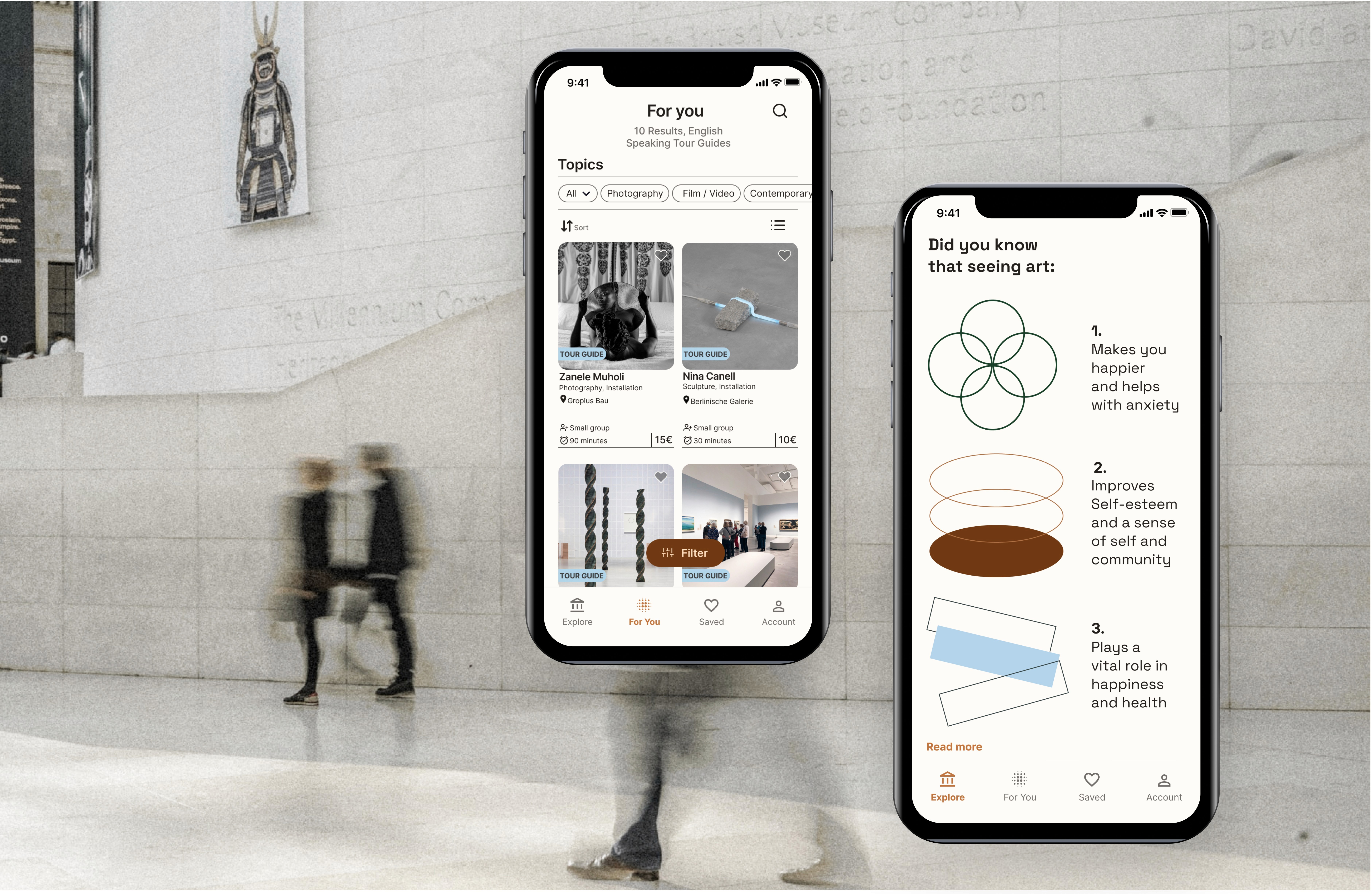 Image of 2 mobile screens 
