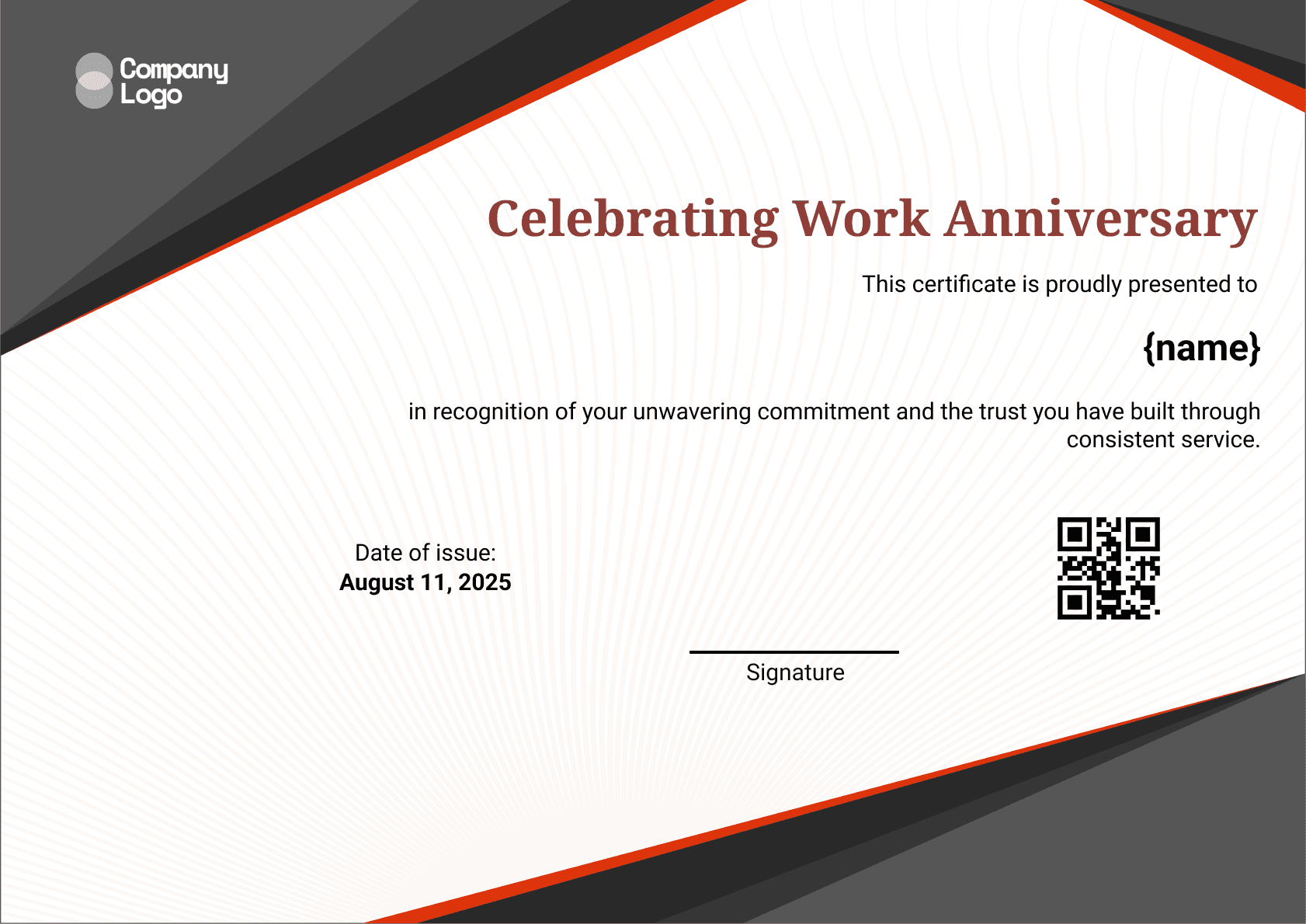 Wauld - Professional and attractive green recognition badge template