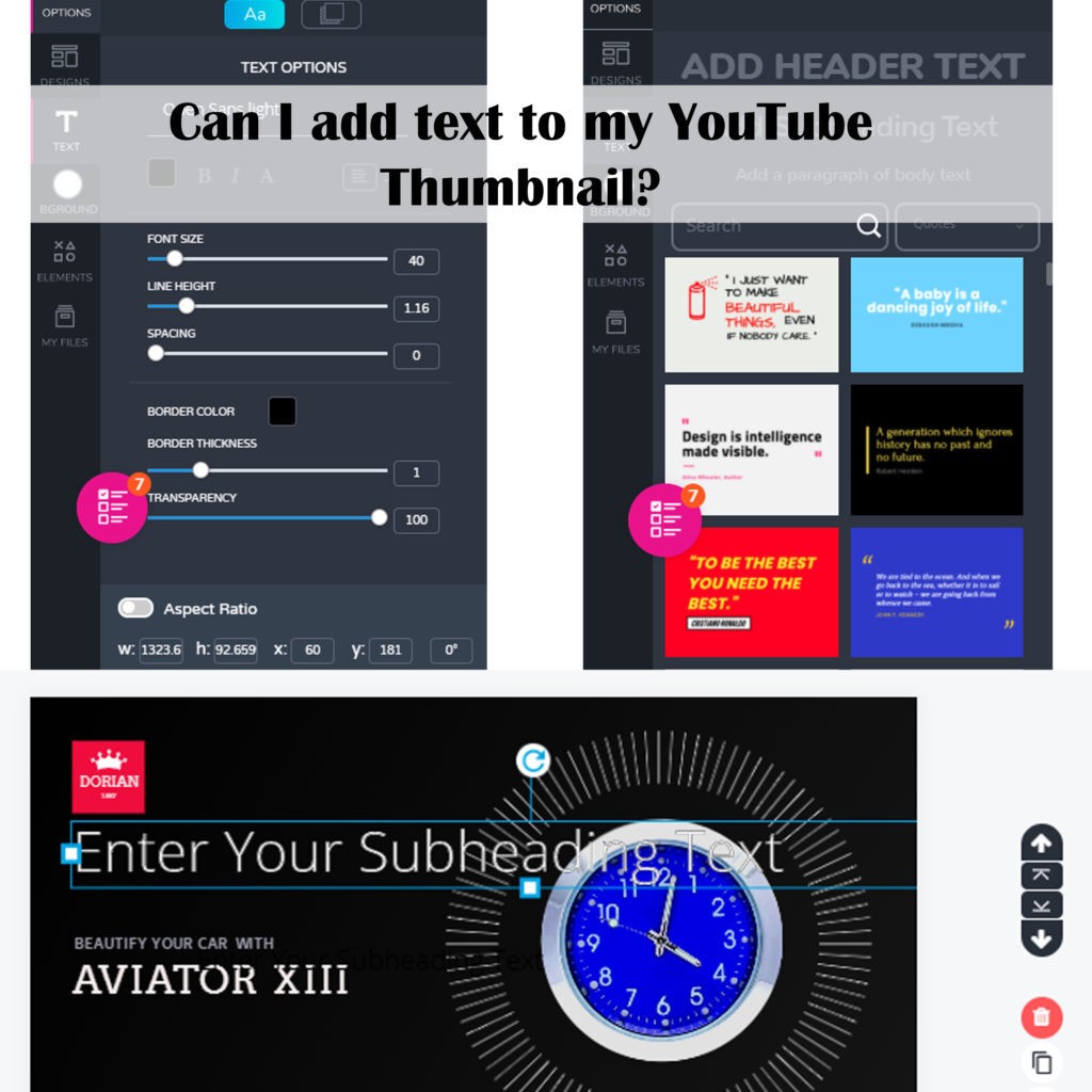 Can I add text to my YouTube Thumbnail