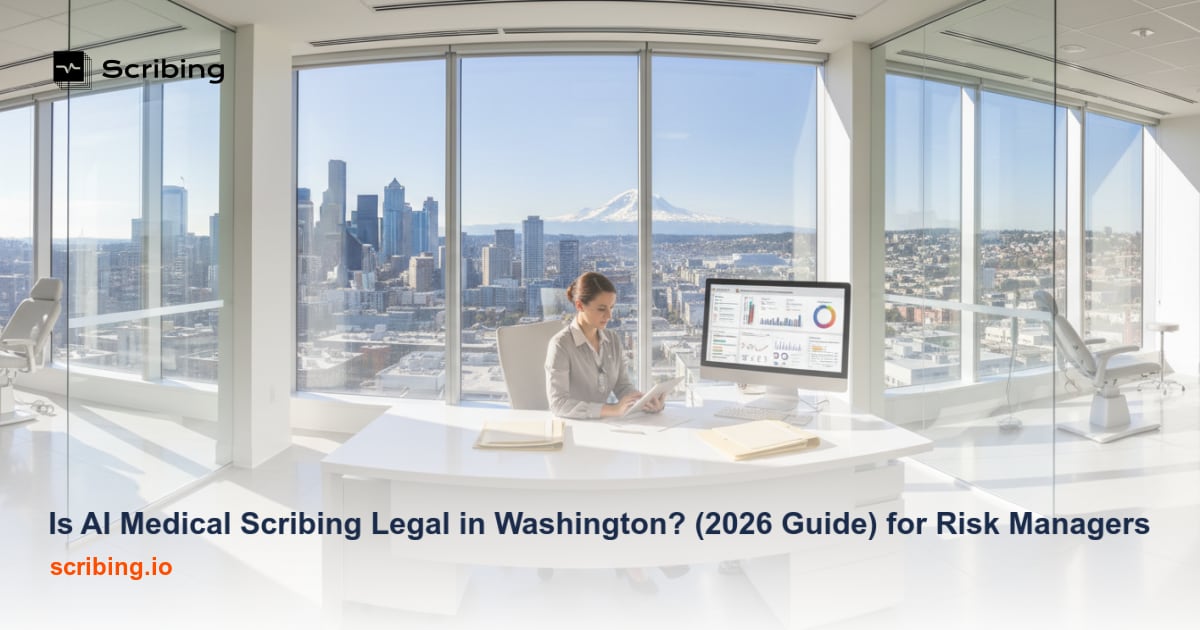 Guide to AI medical scribing legality and compliance requirements in Washington state for healthcare risk managers