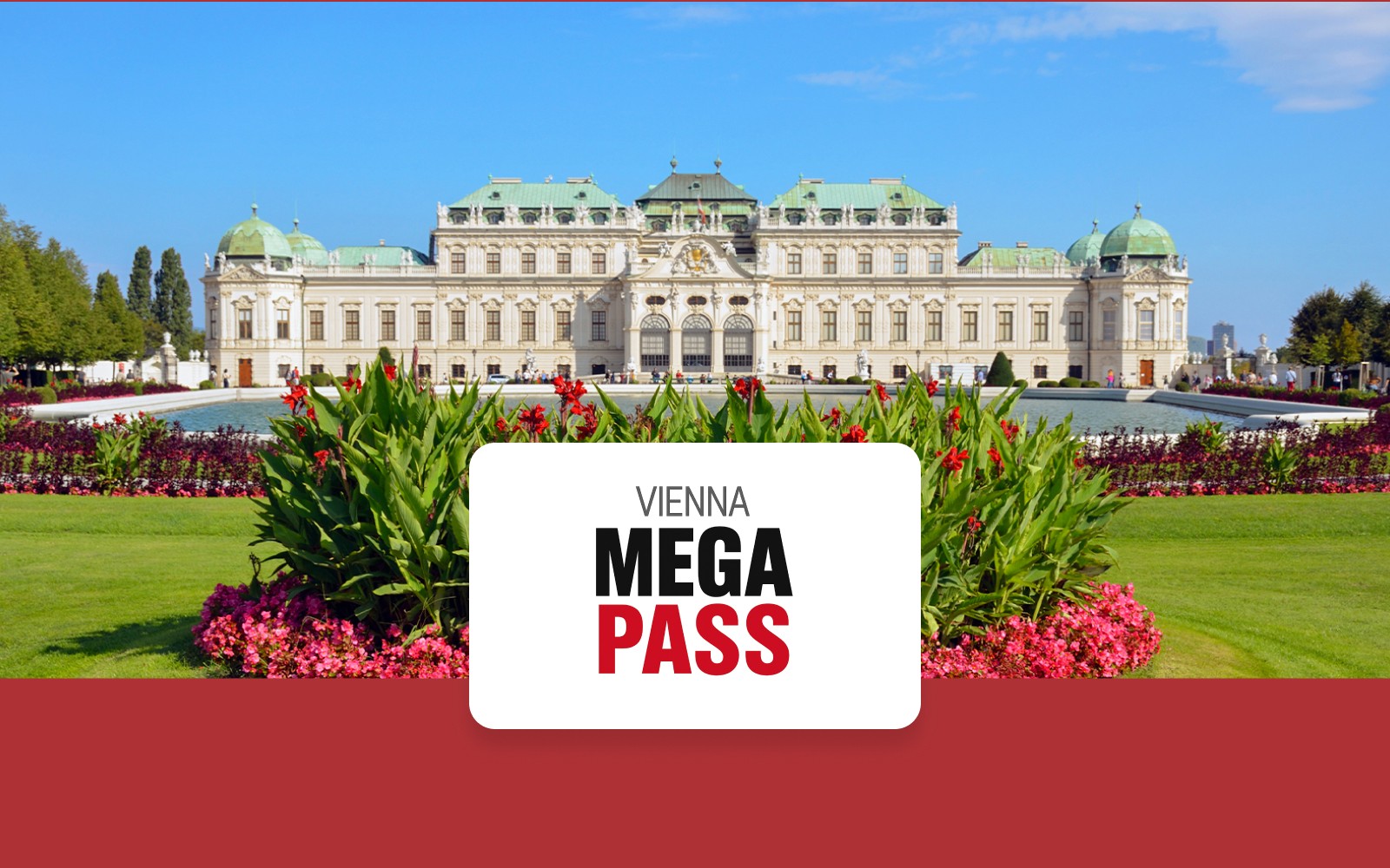 Vienna MegaPass 包含的維也納熱門景點。直向圖片。