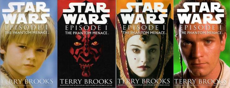 The Phantom Menace Novelization Covers