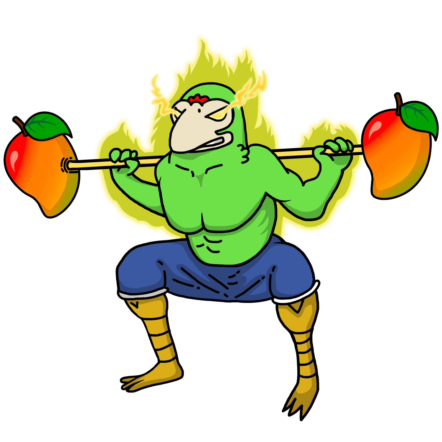 illustration of a dollar shaped character on a skateboard (Background Removed)