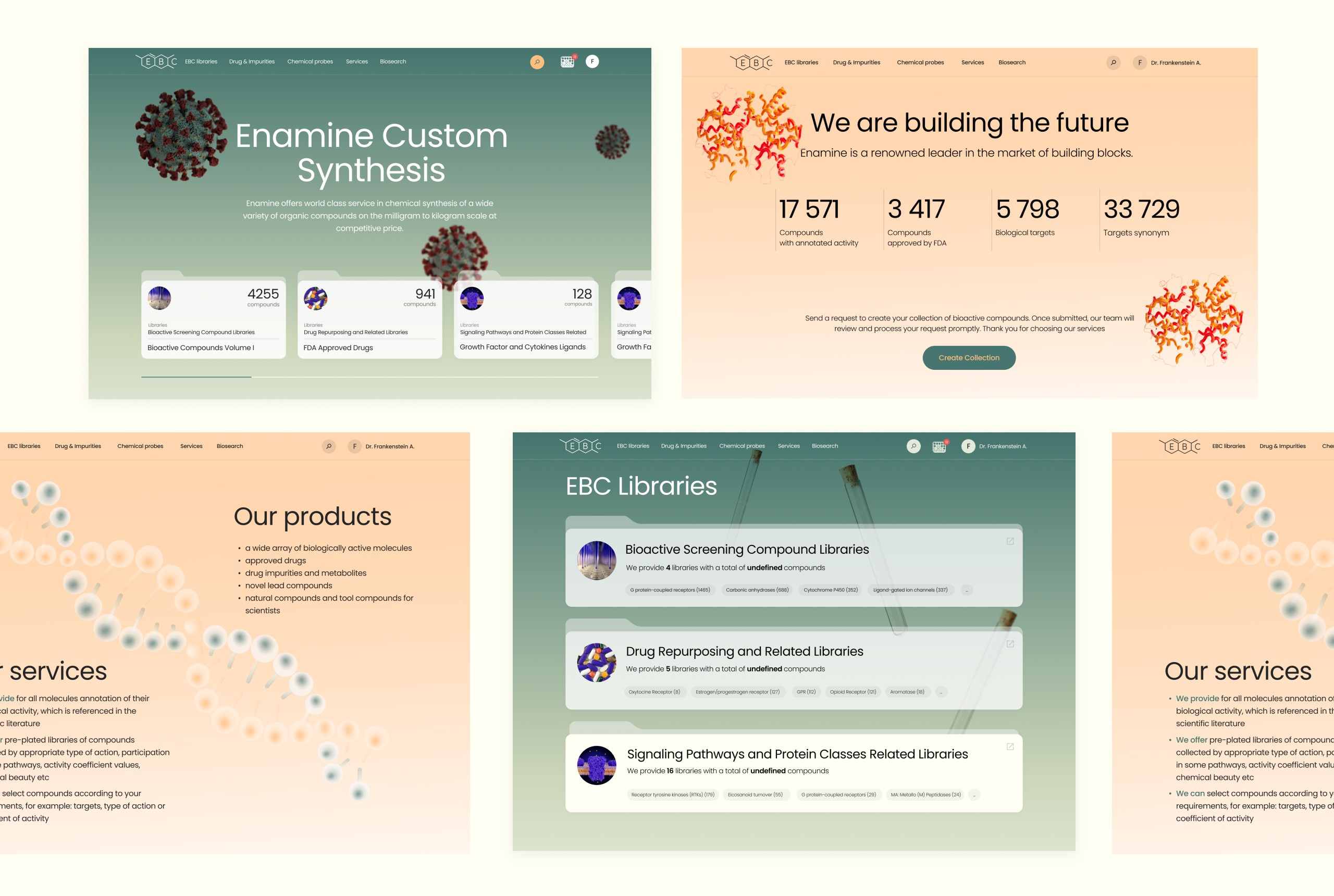 Structured compound libraries interface for chemists and biologists.