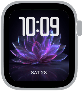 A selection from the Obsidian Bloom Apple Watch face collection