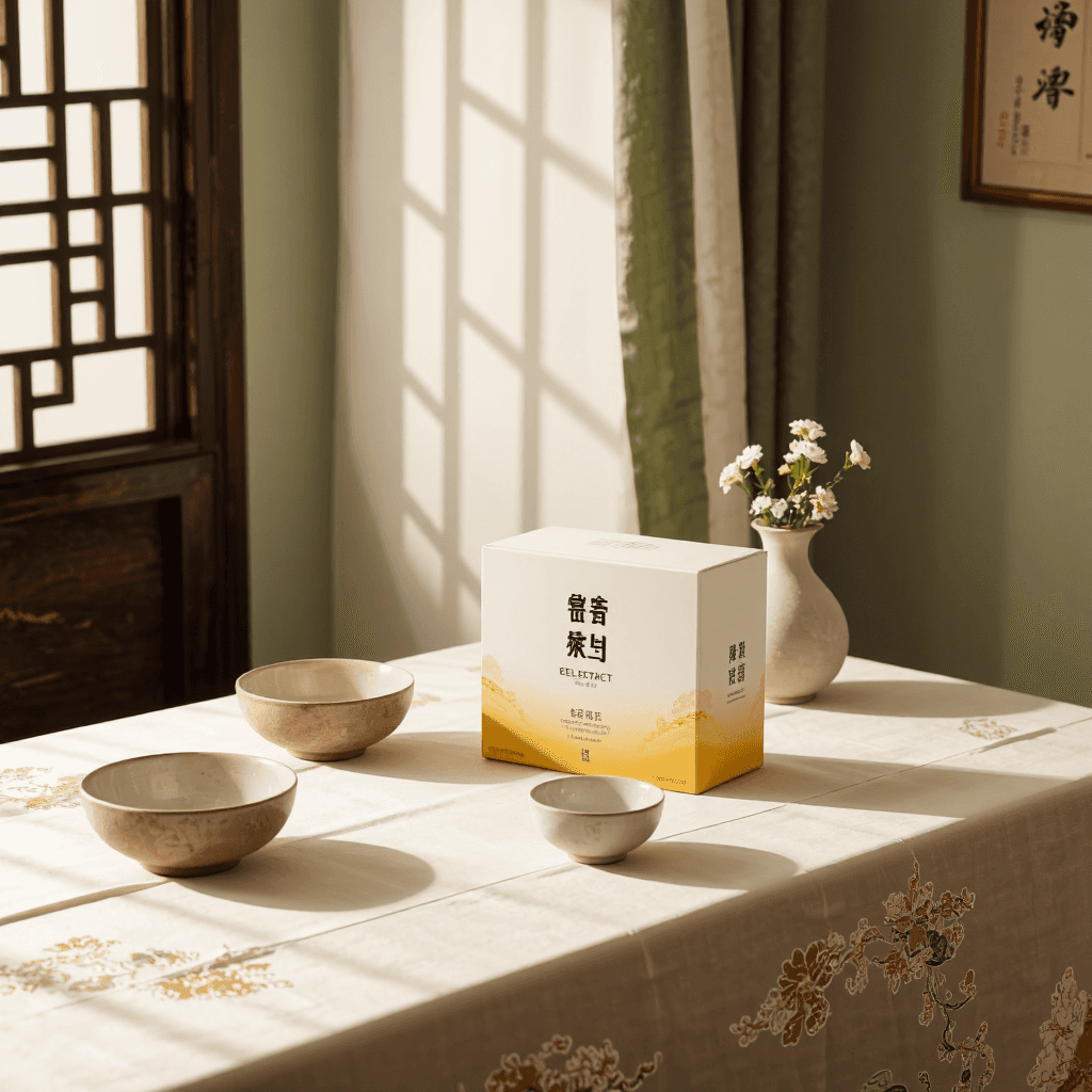 product photography of a box of eel extract