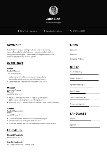 Resume template1