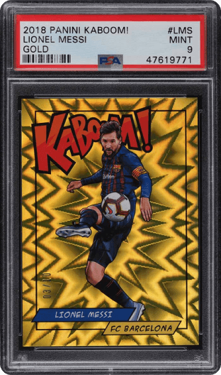 2018 Panini Kaboom! Gold Lionel Messi