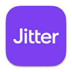 Jitter logo design showcase by Jeremia Justin Grasio for creative portfolio branding