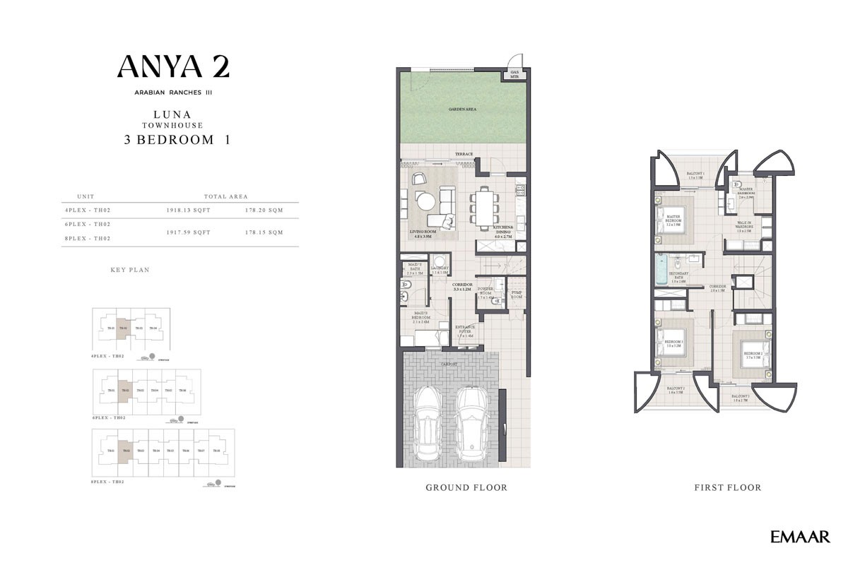 Anya 2 3-Bedroom Floor Plan