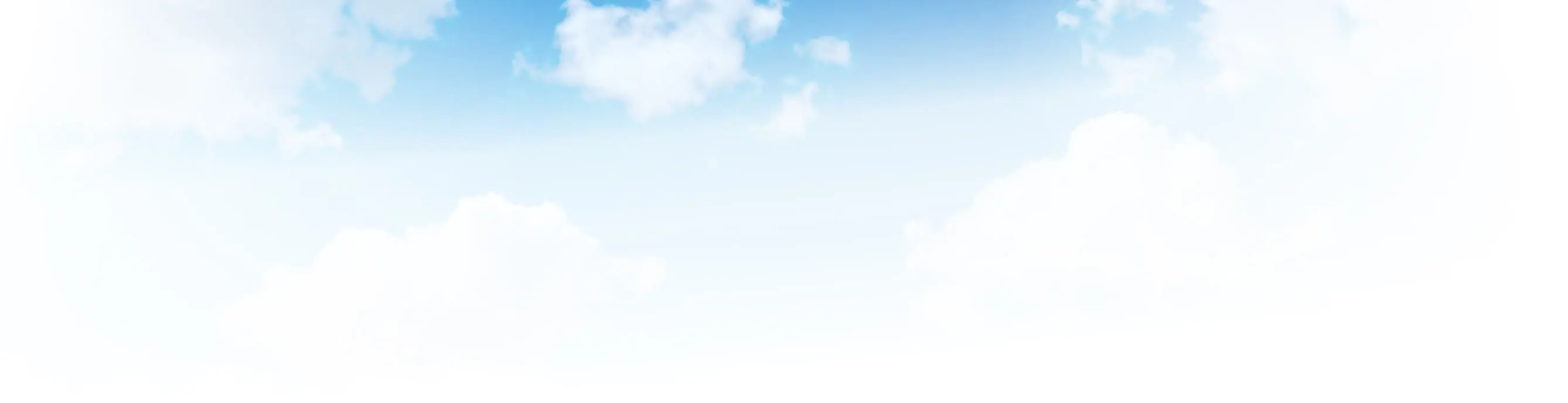 A backdrop image of a cloudy blue sky