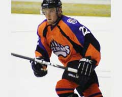 Jason playing hockey