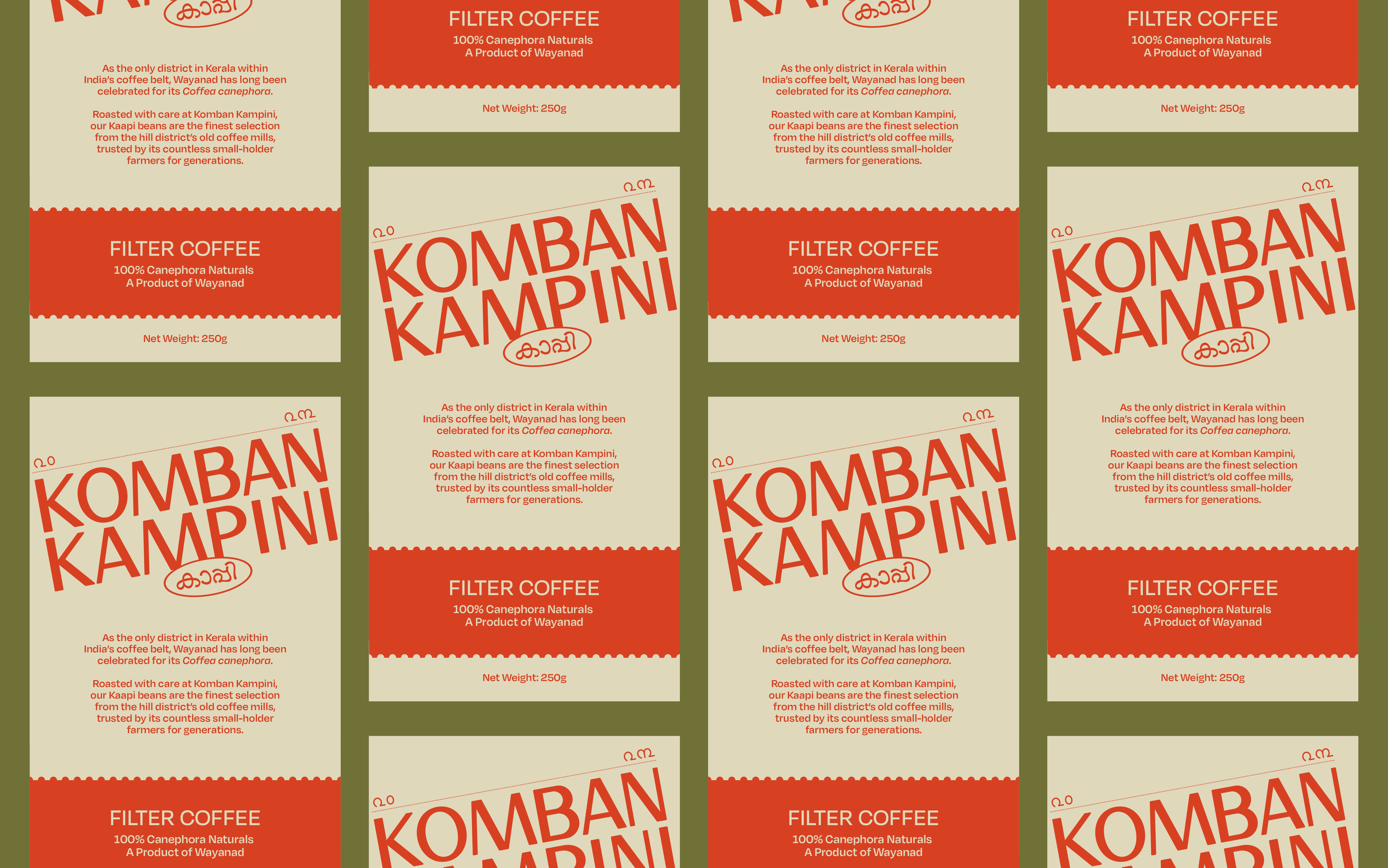 Komban Kampini Coffee Labels