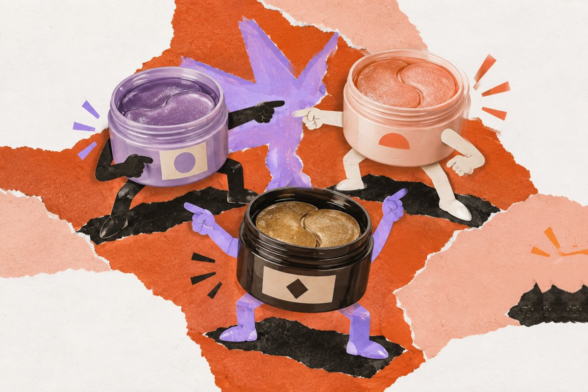 Paper-collage animation of eye-patch jars pointing at each other as a sauce tub pushes into the frame