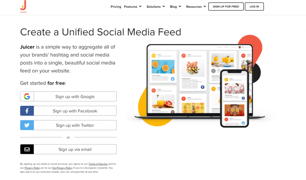 Twitter aggregator Juicer
