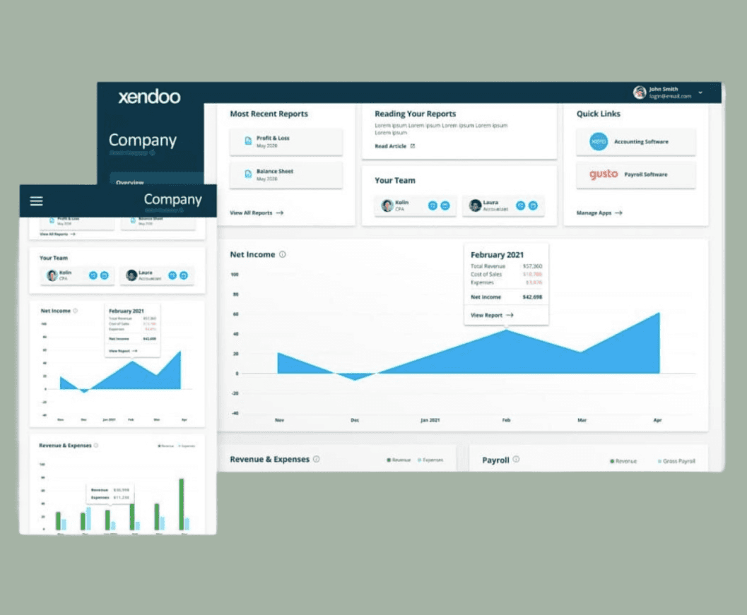 Xendoo booking and accounting tool 
