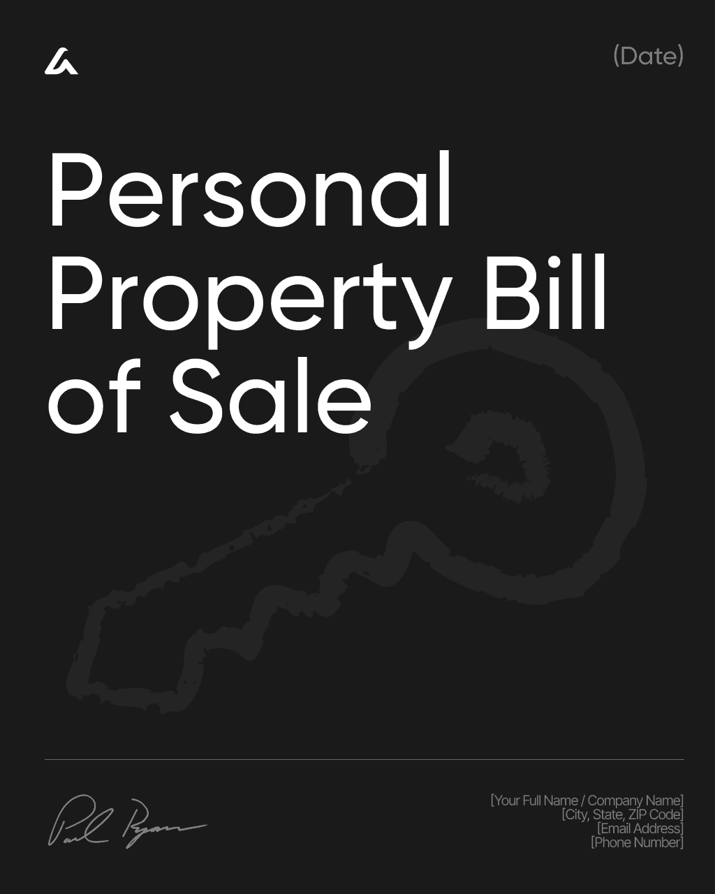 Personal Property Bill of Sale