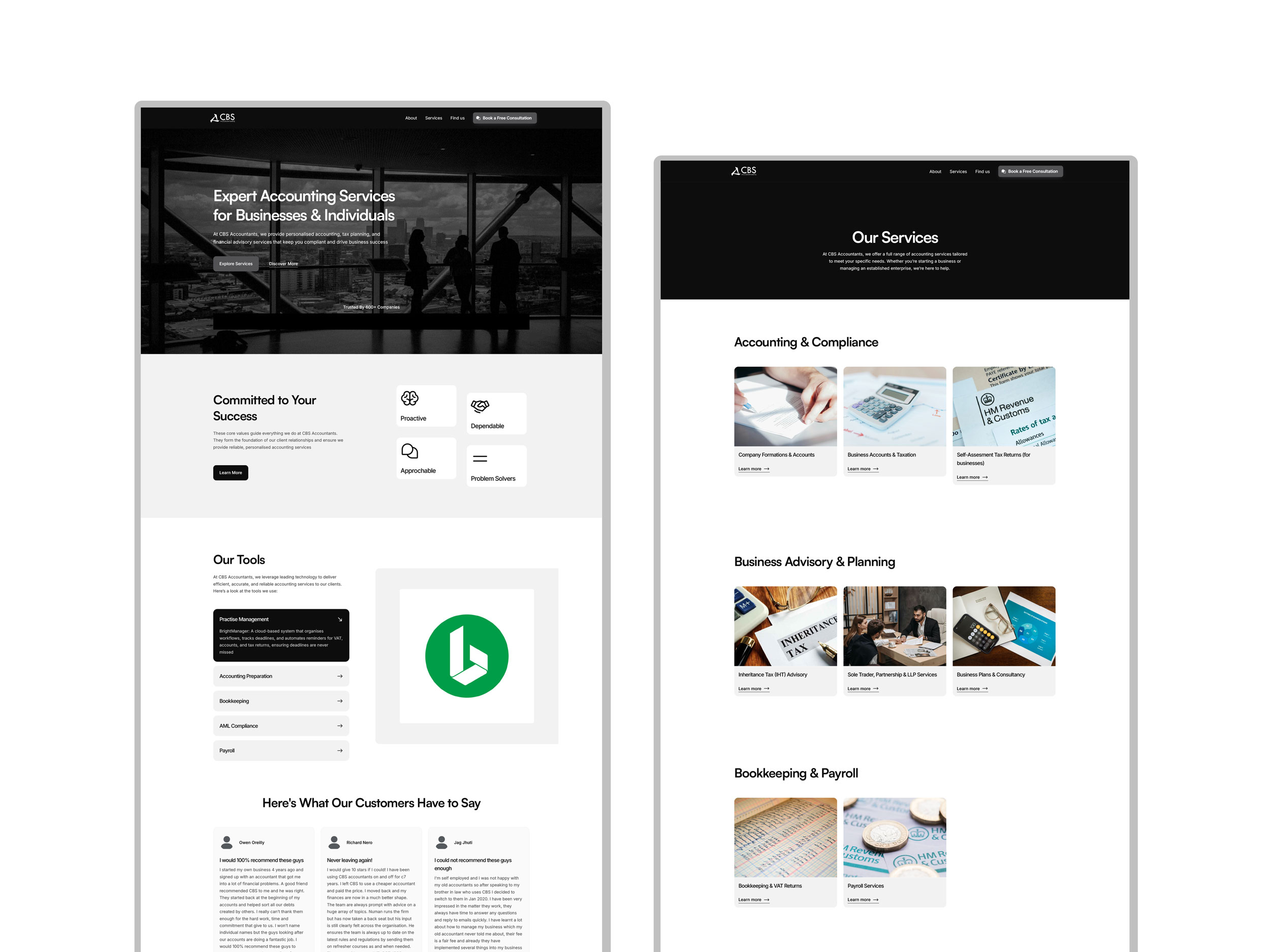CBS Wireframe