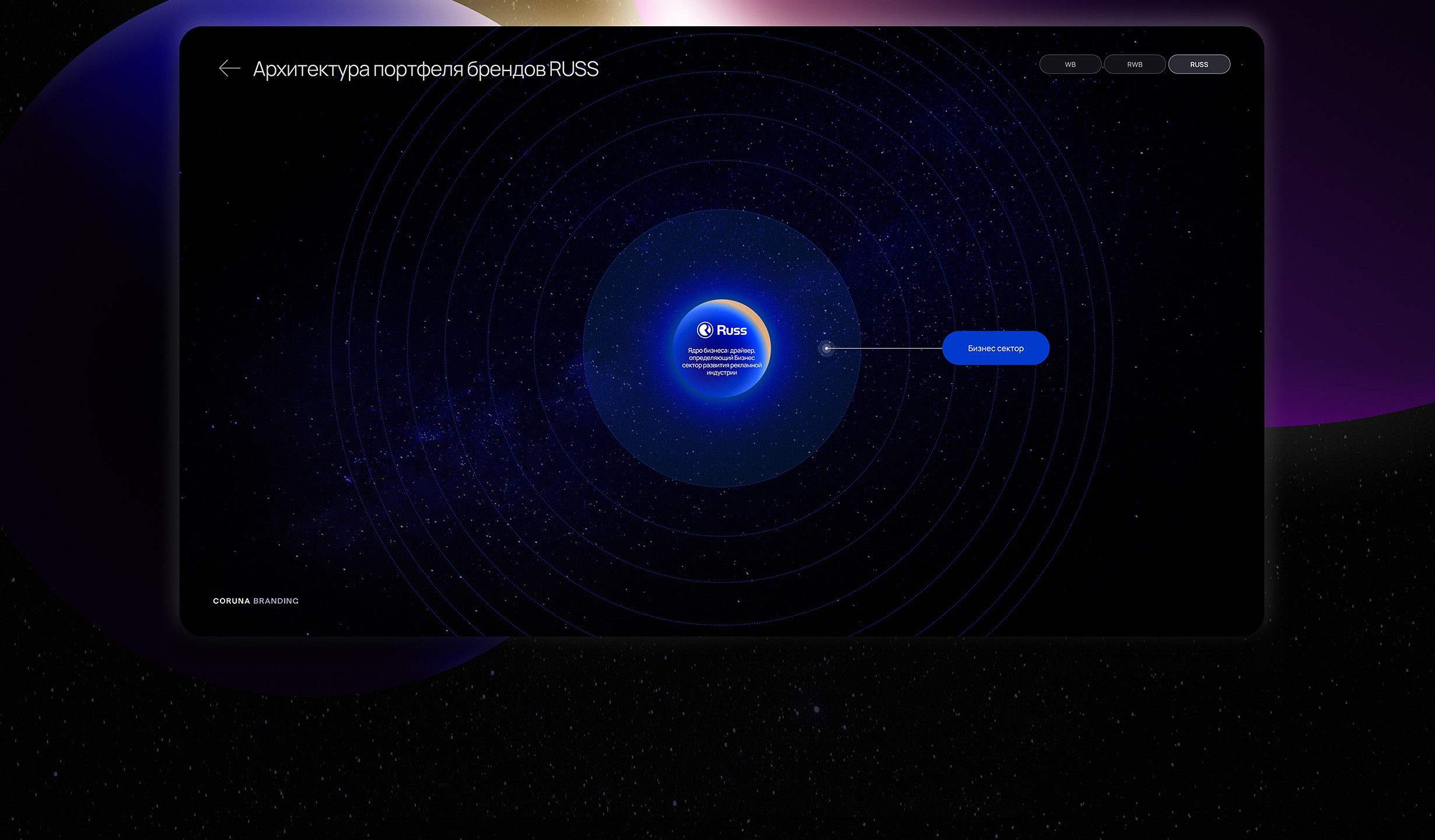 Планетарная система брендов Wildberries-Russ-RWB