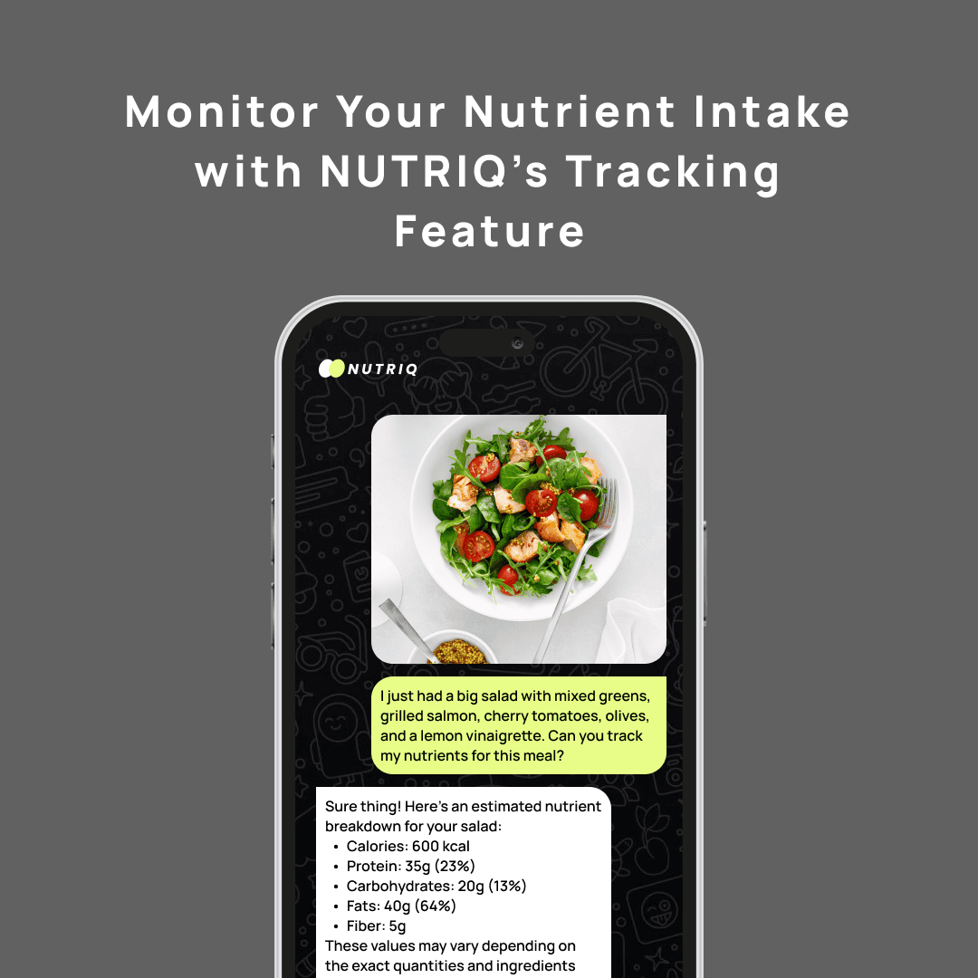 Monitor Your Nutrient Intake with NUTRIQ's Tracking Feature ...