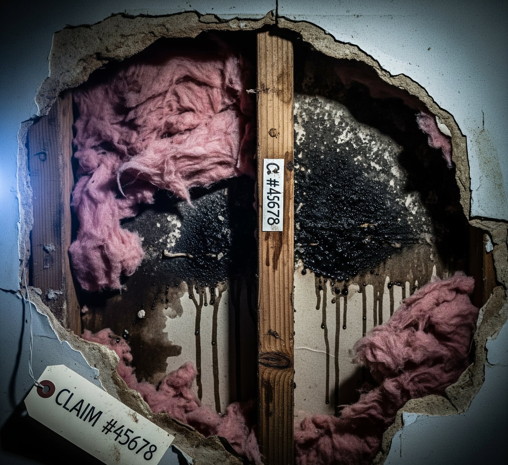 Water-damaged cavity discovered during Gates inspection