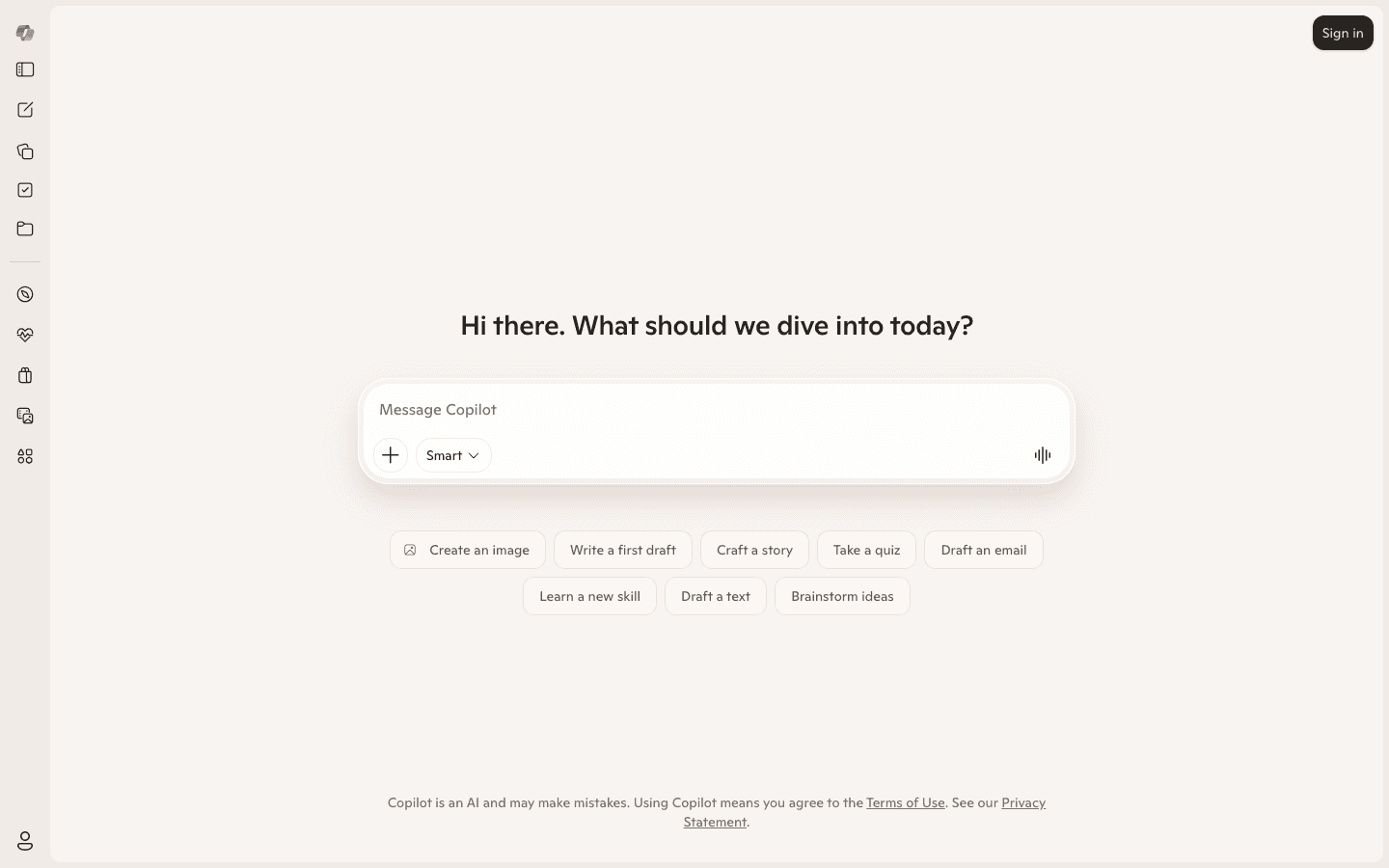 Microsoft Copilot screenshot