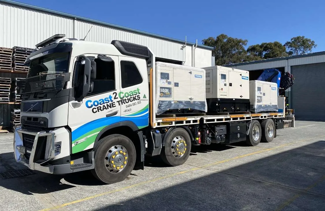 Crane truck in Brisbane