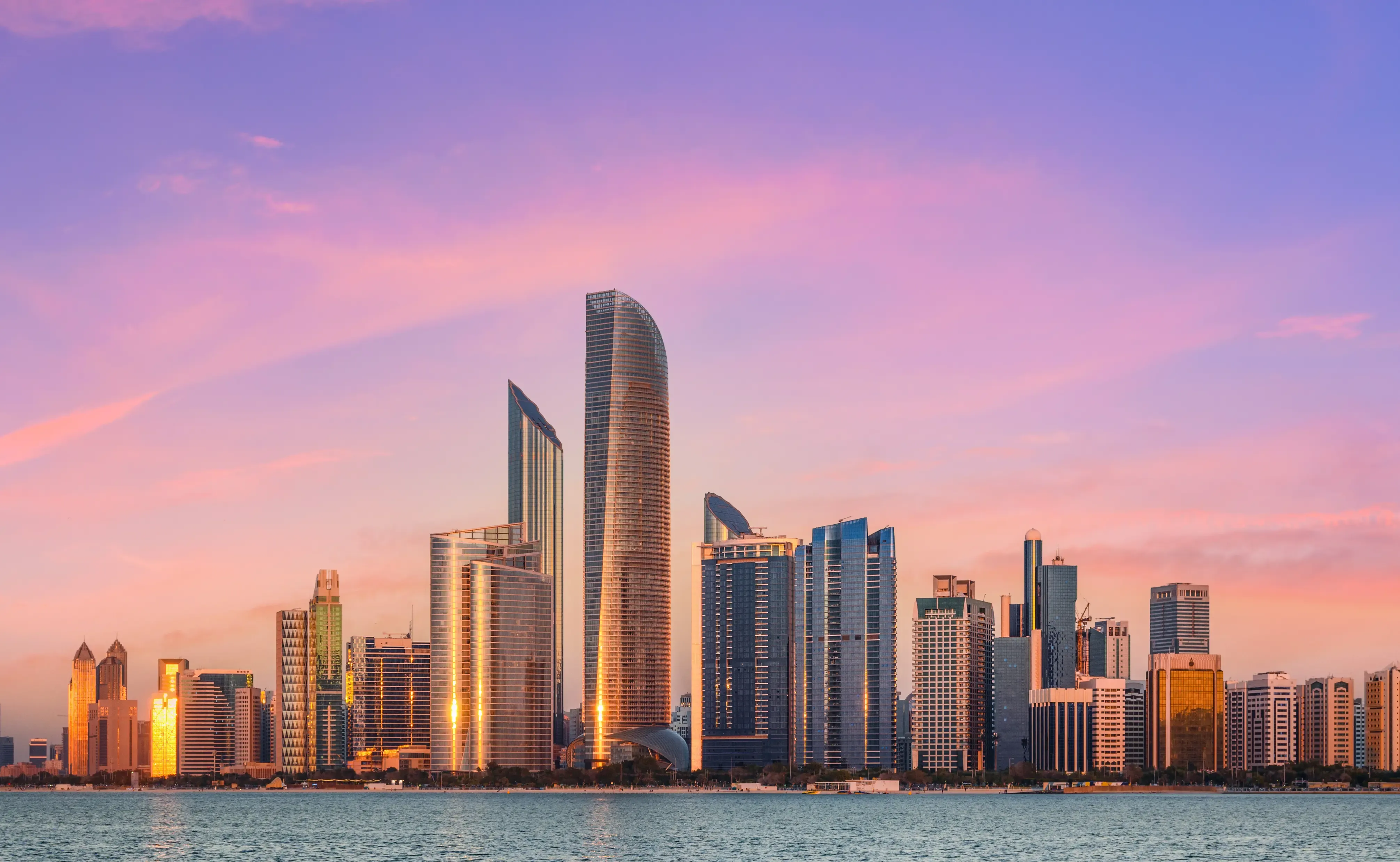 Abu Dhabi waterfront skyline