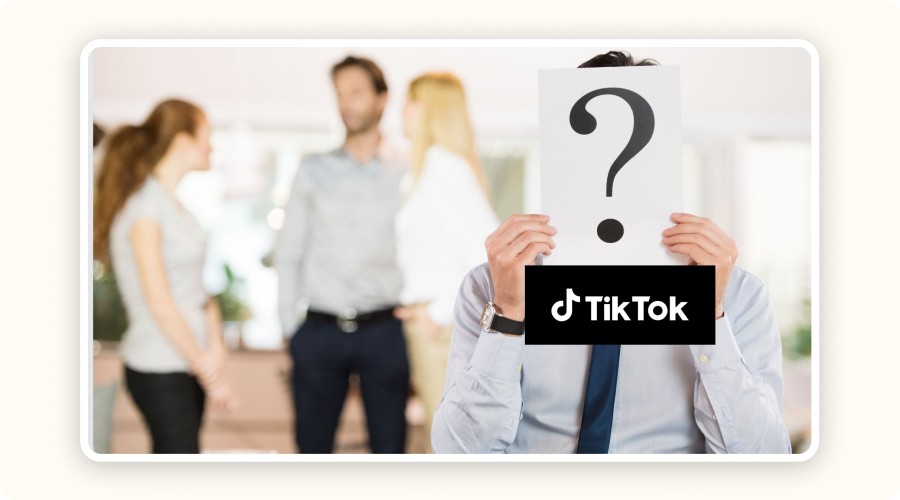 Businessman and question mark