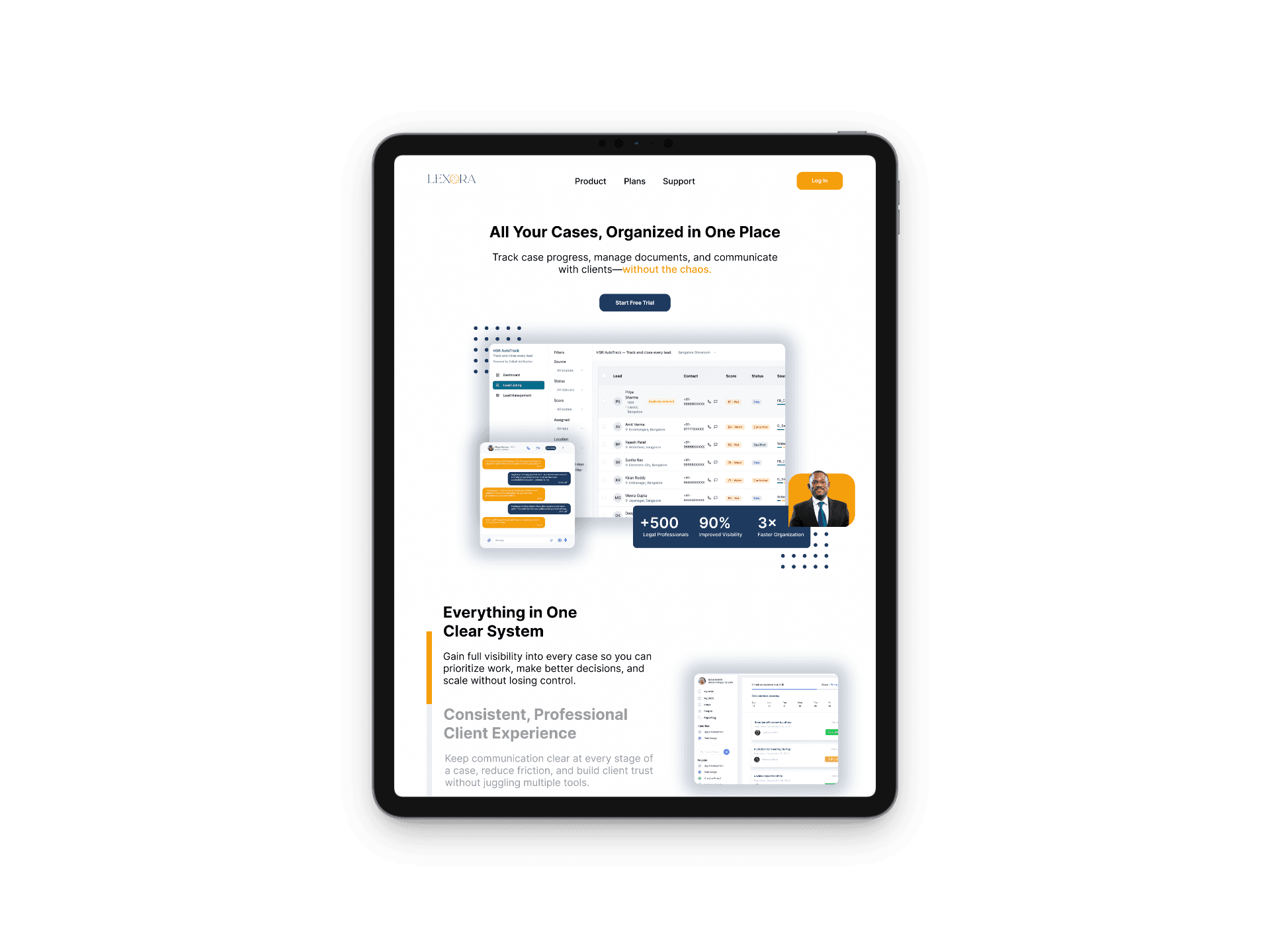 Lexora Tablet Mockup