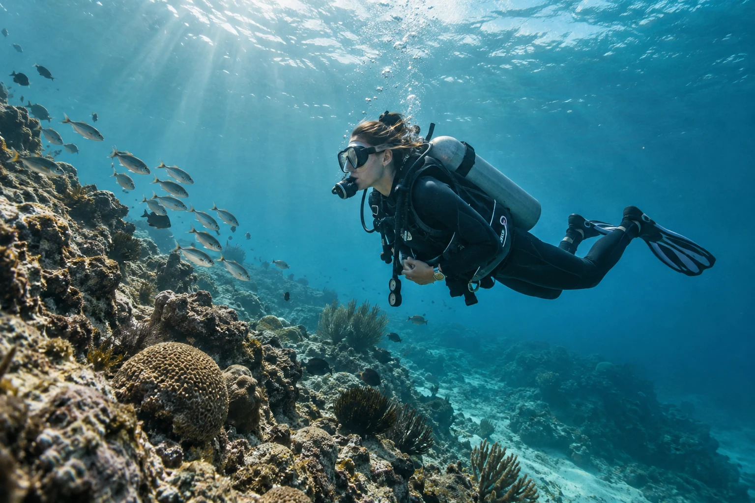 Beneath the blue