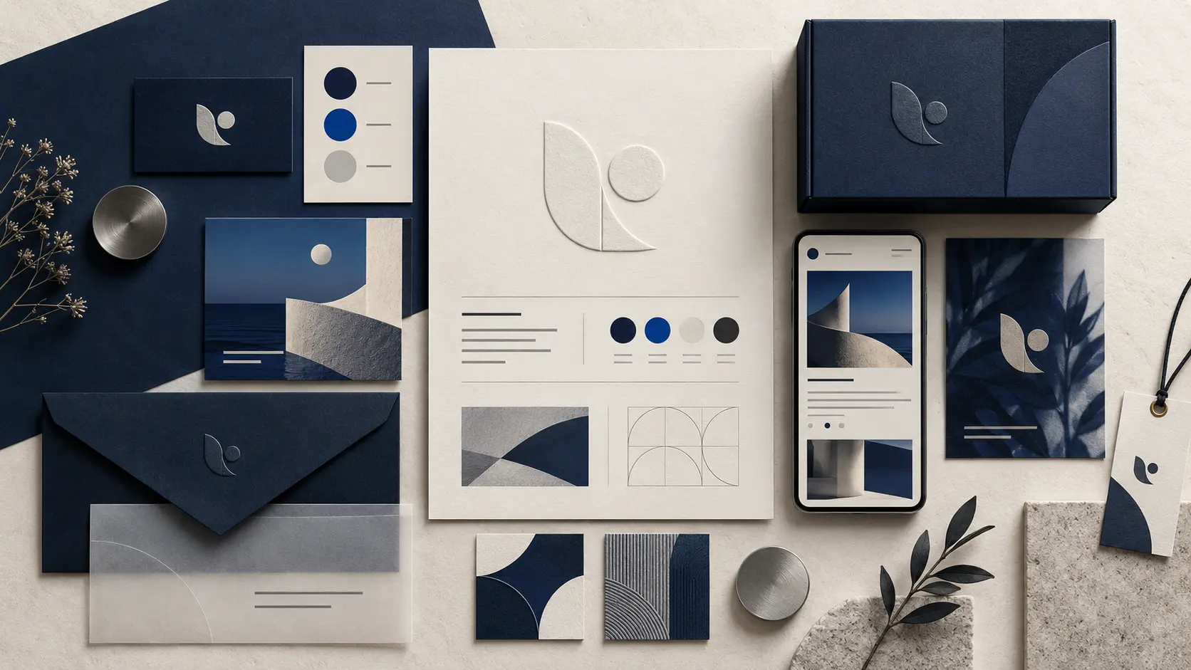 A complete branding system including a logo, colours, website and visual assets, designed to help a business become recognisable and chosen by customers