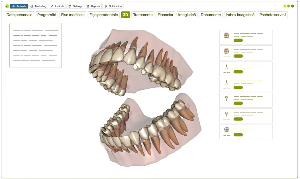 dROOT – Sistemul de management stomatologic Online