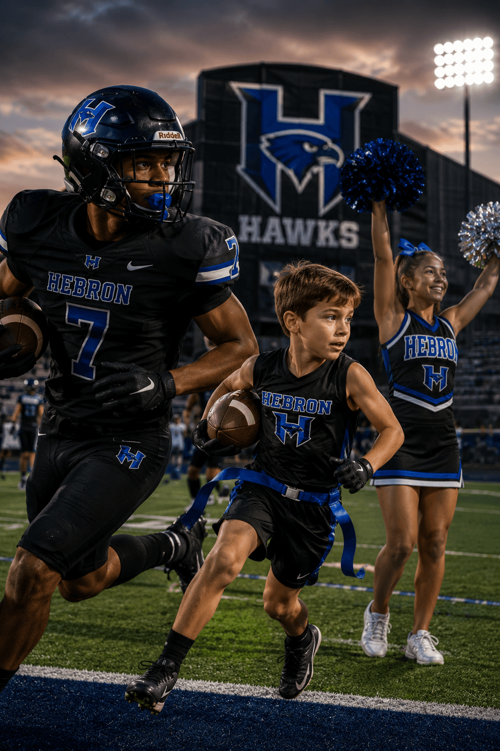 HSDI Fall football and cheer athletes