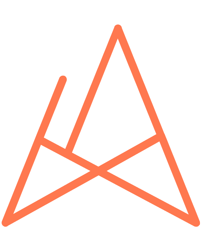 An orange handrail with a glowing tail.