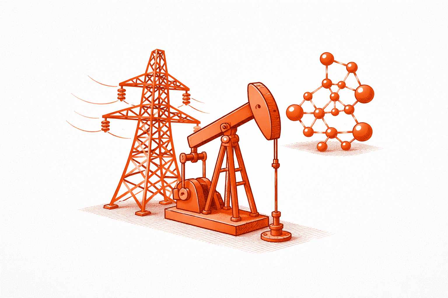 Stalp de electricitate, sonda si structura moleculara