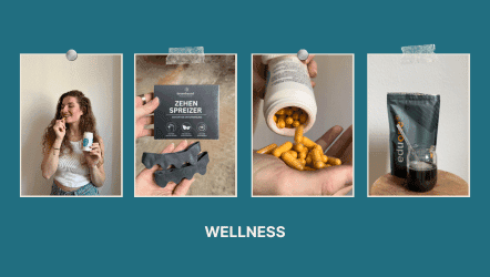 4 pictures showing wellness videos