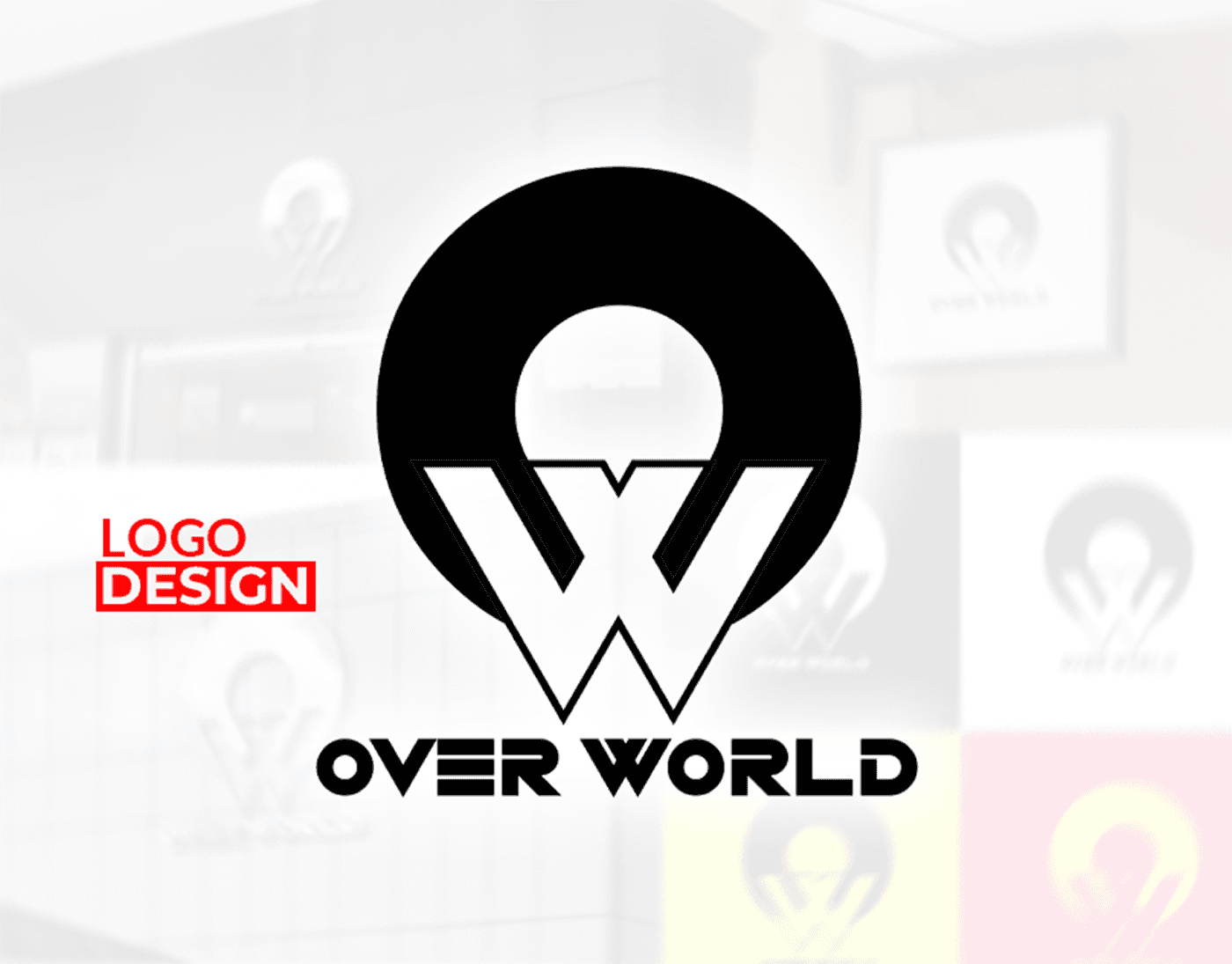 Over World Logo design by Mehedi Hasan Pranto