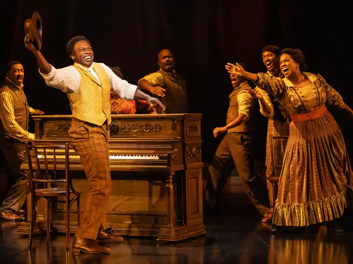 Ensemble scene from Ragtime, the sweeping Broadway musical revival in New York