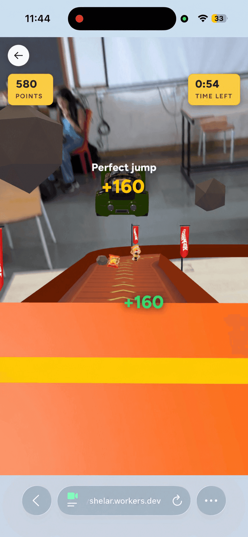 Jump · Behind the car