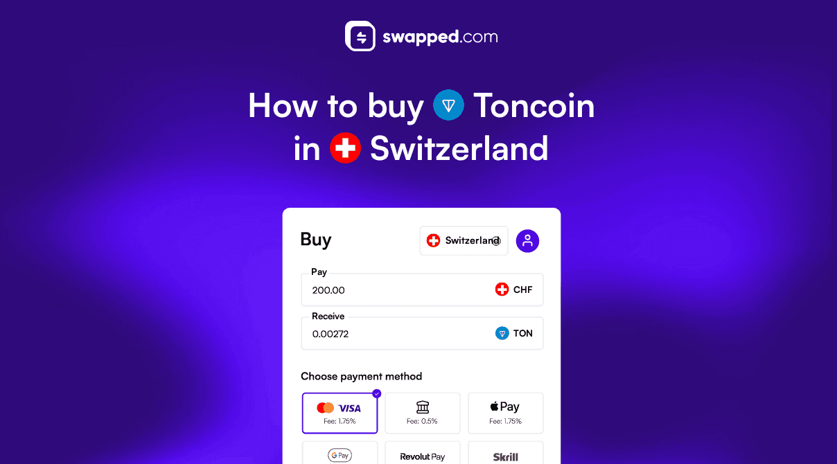 How to buy Toncoin (TON) in Switzerland with CHF