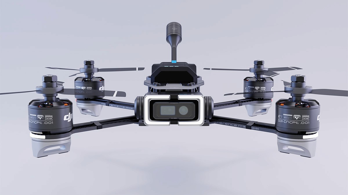 dji drone fpv concept robotic product industrial designer rouv design studio mechanical enginnering camera gopro vision cedric rouvroy