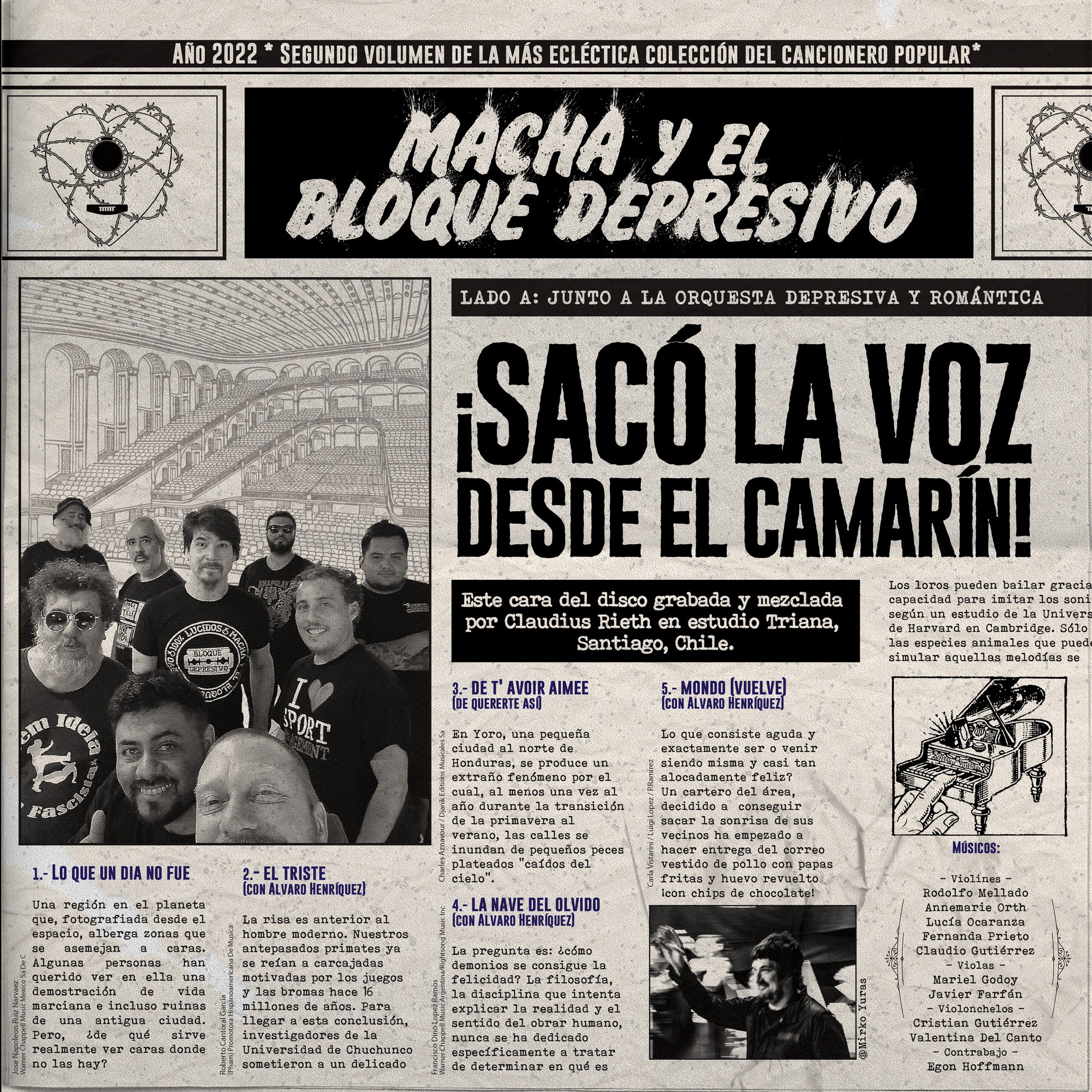 Macha Y El Bloque Depresivo – ¡Sacó La Voz Desde El Camarín!